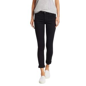 AG The‎ Prima Mid-Rise Cigarette Jeans Denim Black Stretch 30 Spring Casual Worn